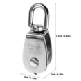 thumbnail image 3 of Bloc de Poulie Robuste avec Matériau en Acier Inoxydable pour Usage DIY Rotation Fluide et Durable 2 Pcs, 3 of 8