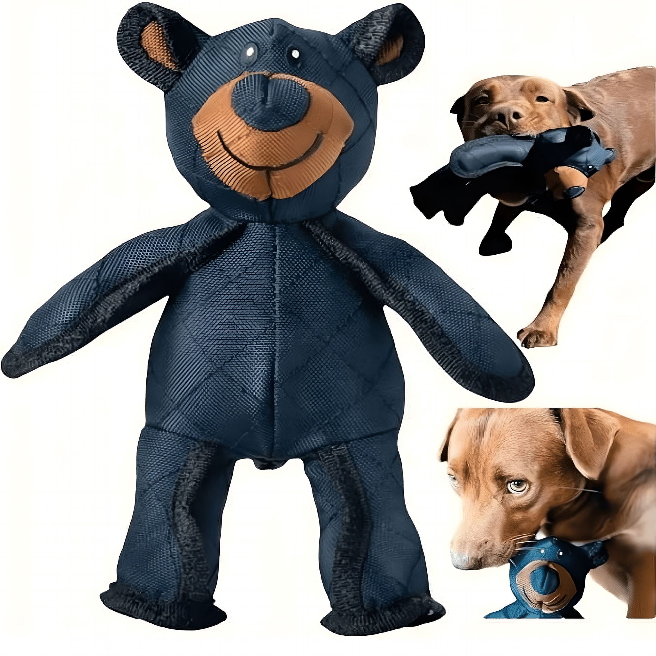 BESTSKY Dog Unbreakable Teddy Extreme Bear 2.0 Dog Toys Aggressive Chewers Indestructible Stuffed Plush Dog Squeaky Toy Keep Them Busy Durable Tough Heavy Duty Chewer Dog Toy Large Breed