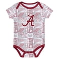 thumbnail image 4 of Newborn Crimson Alabama Crimson Tide Sunday Comics 3-Pack Bodysuit Set, 4 of 4