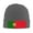 Deep Heather, variant on Portugal Flag Winter Beanie Hats for Men Women Warm Cozy Knitted Cuffed Skull Cap Red