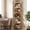 Natural, variant on Fnova 6-Tier Tall Corner Bookshelf, 71" Bookcase with Hollow Design, Narrow Display Shelf for Living Room, Bedroom, Kitchen, Yellow