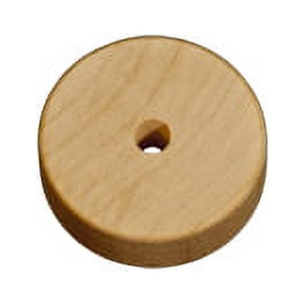 500 Pcs 1-1/2" Wood Toy Slab Wheel 1/2" thick Hole size 1/4"Use AP1010 or AP1005 Axle pegs for 1/4" holes.