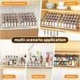 thumbnail image 6 of 4 Tier Spice Rack for Cabinet, Spice Rack Organizer, Depth Adjustable Spice Holder for Countertop, Cupboard, Seasoning Shelf-2 PCS,White, 6 of 8
