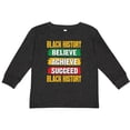 thumbnail image 3 of Inktastic Inspirational Political Black History Month Boys or Girls Long Sleeve Toddler T-Shirt, 3 of 5