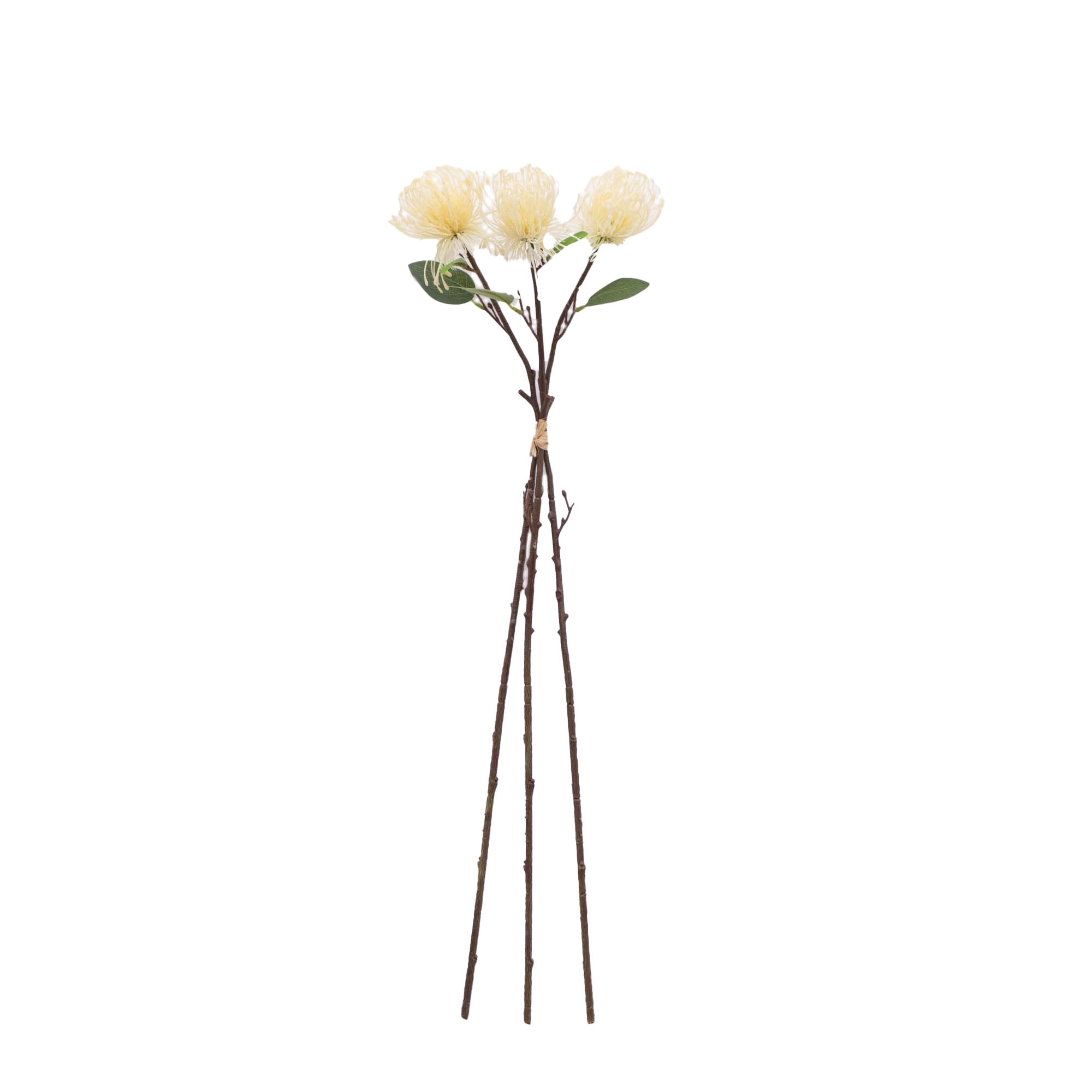 (2 pack) Better Homes & Gardens 29" Artificial Mixed Dried White Floral Stem Bundle, Set of 3