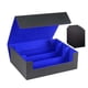 thumbnail image 1 of Caja para baraja de cartas coleccionables con capacidad para más de 1800 cartas, juego de cartas premium para reuniones, deportes Azul negro, 1 of 9