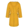thumbnail image 5 of Women's Fleece Plush Robe Long Warm Plush Bathrobe Loungewear Jacket Printed Comfort Robe, 5 of 5