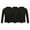 Black, variant on 3 Pack Kids Thermal Undershirt Fleece Lined Solid Color Mock Neck Winter Warm Basic Layer Top Black 100