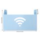 thumbnail image 4 of Bewildely Caja de almacenamiento para soporte de enrutador, organizador de revistas con Control remoto montado en la pared, estante de cable de plástico Almacenamiento y organización del hogar Azul Bewildely HA002935-01, 4 of 6