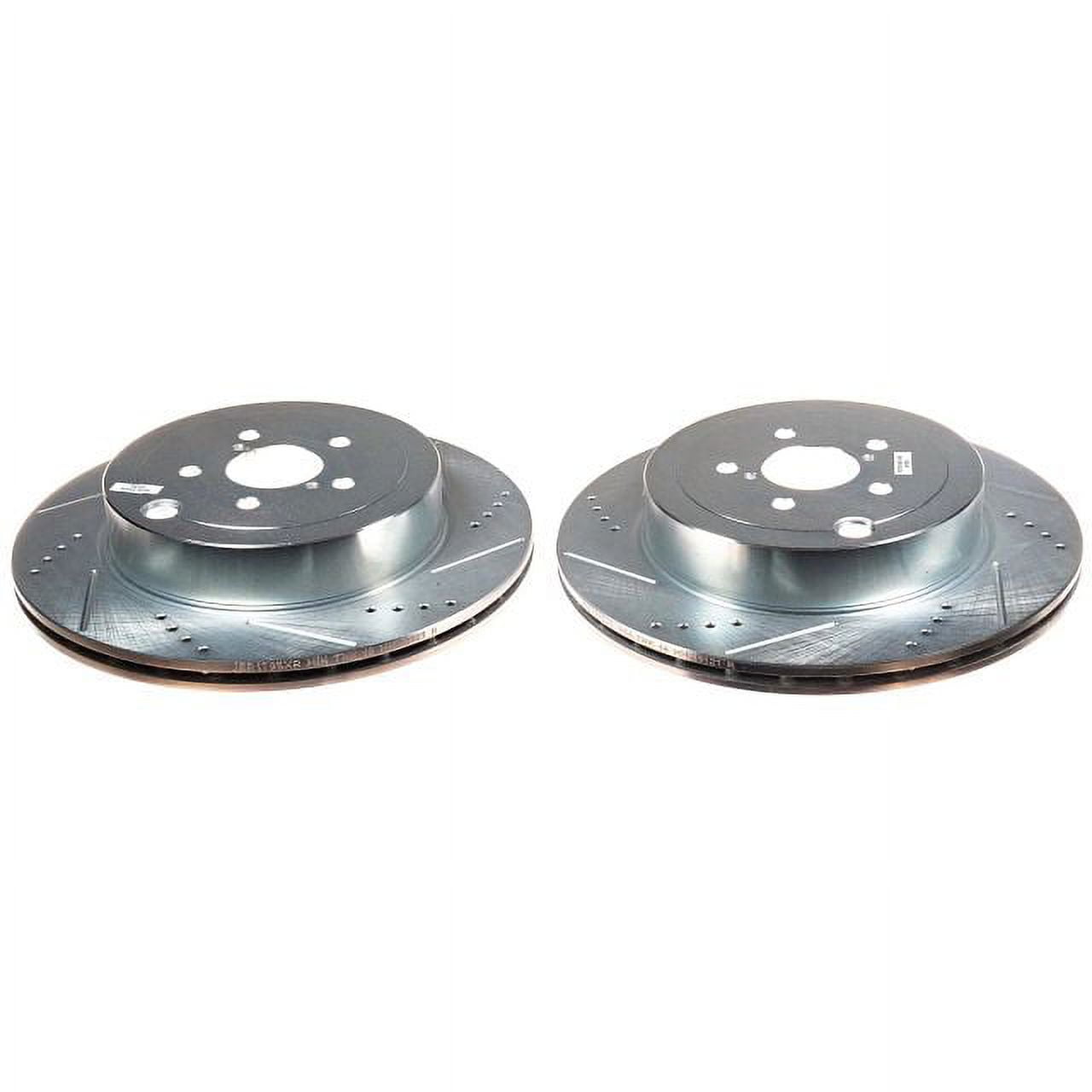 Power Stop Rear Pair of Drilled and Slotted Brake Rotors JBR1795XPR