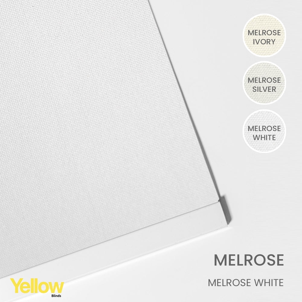 Adjustable Cordless Blackout Panel Track Blinds, Melrose White - 46"-86"W X 0"-96"H