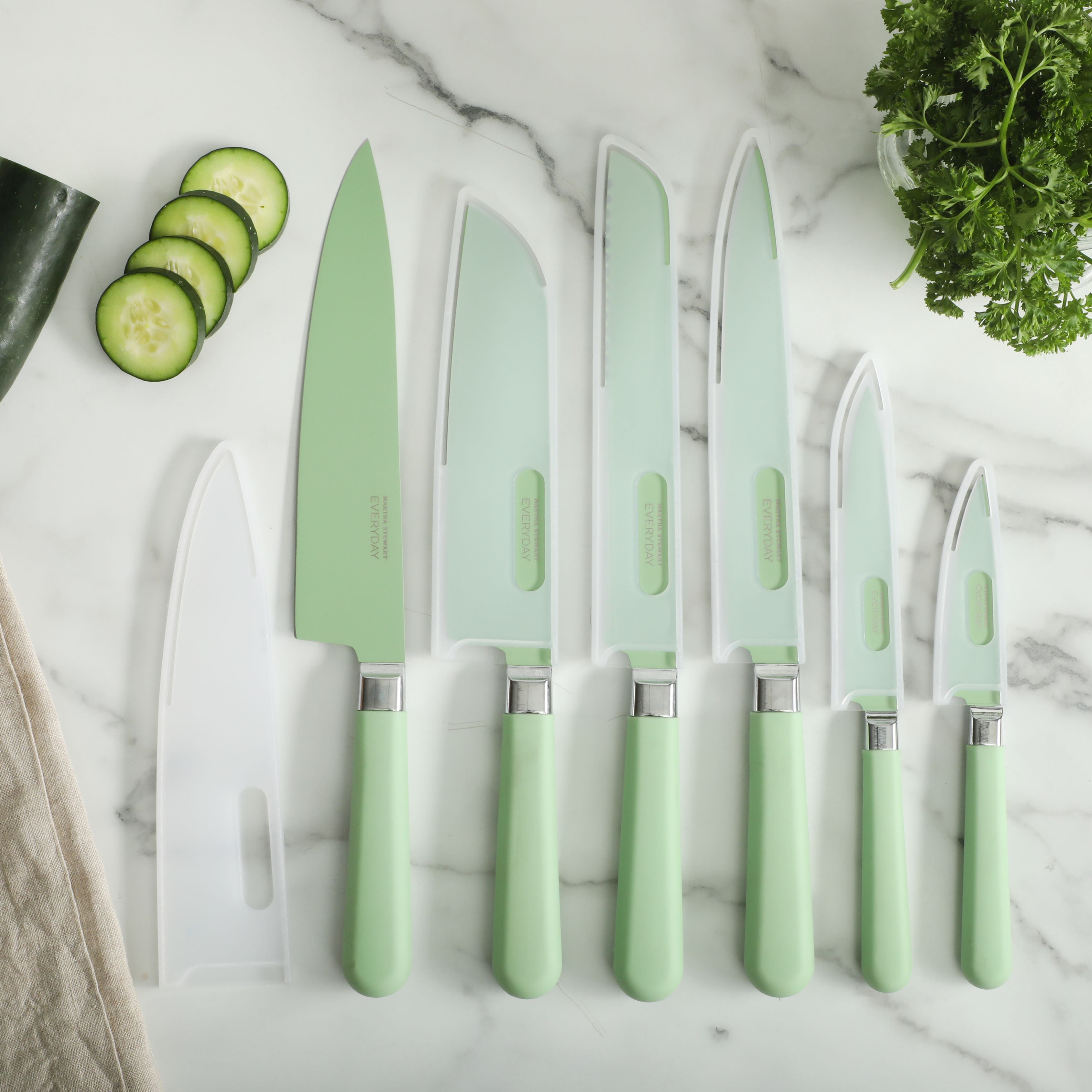 Martha Stewart Everyday Stainless Steel 6-Piece Kitchen Knife Set