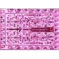 thumbnail image 1 of Ahgly Company Indoor Rectangle Abstract Pink Contemporary Area Rugs, 6' x 9', 1 of 4
