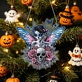 thumbnail image 6 of Halloween Diamond Art Hanging Kit for Adults, DIY Acrylic Rhinestone Painting Ornament Board Kit, Special Shaped Crystal Diamond Art Window Door Hanging Decor by MPOISVA, 6 of 8