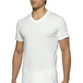 thumbnail image 3 of Gildan Men's V-Neck T-Shirts, 6-Pack, White, Small, 3 of 5