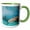 Green/White, variant on 3drose, Lemon Shark, Northern Bahamas - Na02 Sws0031 - Stuart Westmorland, 11oz Mug