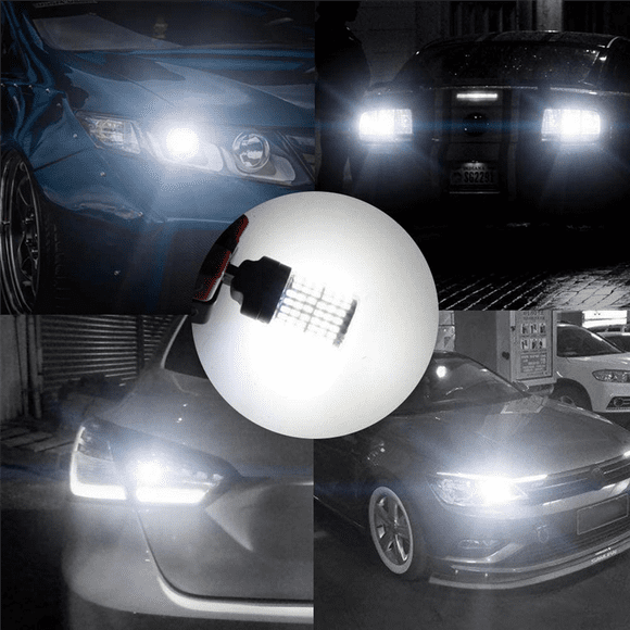4Pcs Car LED Bulbs 3157 P27-7W T25 LED P27W Canbus Lamp No Error Free Reverse Light Turn Brake Lamp Yellow