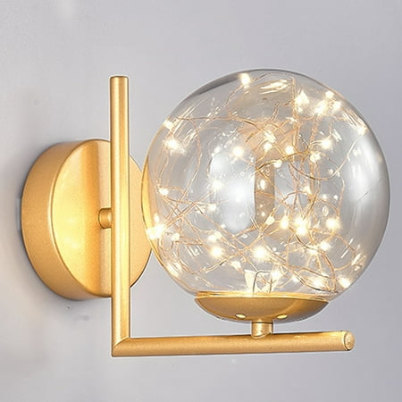 

Nuolin Wall Lights Sconce LED Romantic Star Shape Gypsophila Fixture New Creative Bedroom Bedside Lamp
