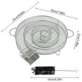 thumbnail image 3 of Boîte Génératrice Ronde en Acier Inoxydable pour Fumée Froide Viande Bœuf Saucisse Saumon Fumeur Saveur Rassemblements BBQ Extérieurs (Argent), 3 of 10