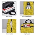 thumbnail image 4 of Naloa Ducky Cartoon Animal Yellow Print Lightweight DayBackpack Suitable for school, work, shopping, travel, etc., 4 of 5