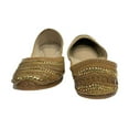 thumbnail image 3 of Ladies Punjabi Jutti Ethnic Mojari Handmade Juti Loafers Shoes Flat Sandals US 9/ EURO 40, 3 of 5