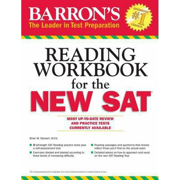 Pre-Owned Barron's Reading Workbook for the New SAT (Paperback) 1438005768 9781438005768