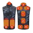 thumbnail image 2 of guisaled Heated Vest, 9 Heating Zones Men'S Heated Vest Rechargeable USB Warming Softshell Heated Vests Battery Pack Not Included, 2 of 7