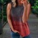 thumbnail image 2 of Moda Mujer Causal Cuello Redondo Impresión Blusa Sin Mangas Camiseta Verano Tank Tops Fridja ghk2310, 2 of 4