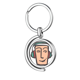 thumbnail image 1 of headset abstract face sketch Rotating keychain Metal Keyring Holder, 1 of 2