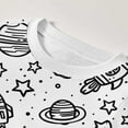 thumbnail image 4 of Icvfdpl Pyjamas pour Filles, Col Rond, Manches Longues, Hauts, Pantalons, Pyjama Peint à la Main, Vêtements de Nuit, Vêtements de Détente, Pjs Blancs 2-3 Ans, 4 of 5