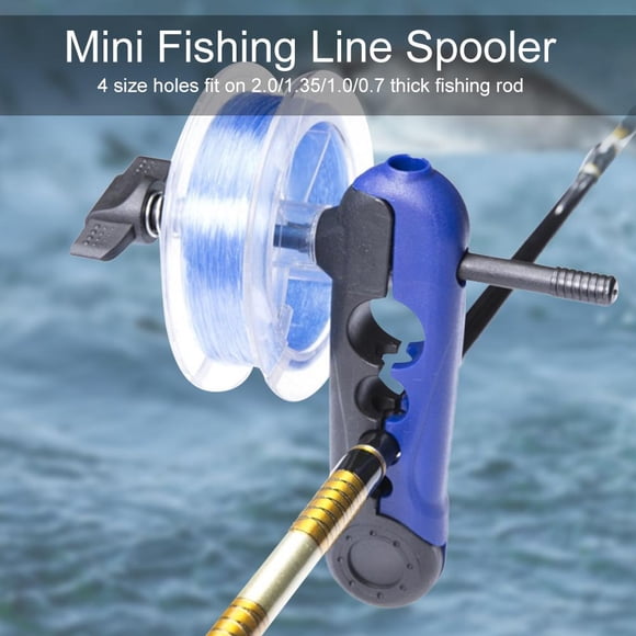 Tbest Cola de Línea de Pesca Bobinadora de Carrete Mini, Portátil Ajustable Línea de Pesca Bobinadora Carrete Carrete de Bobina Líneas de Centrifugado Bobinadora Herramienta de Aparejos de Pesca Ecomeon no