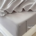 thumbnail image 2 of Muslin Cotton Sheet Set Queen Size, 2-Layer Washed Cotton Gauze Linen Feel Like Bed Sheets, 4-Pieces Bed Blanket Sheet Set with Deep Pocket(Gray,Queen), 2 of 7