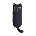 thumbnail image 2 of PoyoKee Interactive Cat Toys for Indoor Cats, 6" x 2.4" Real Catnip Small Soft Catnip Toys, Lightweight Puppy Essentials for Batting Carrying, Black, 2 of 8