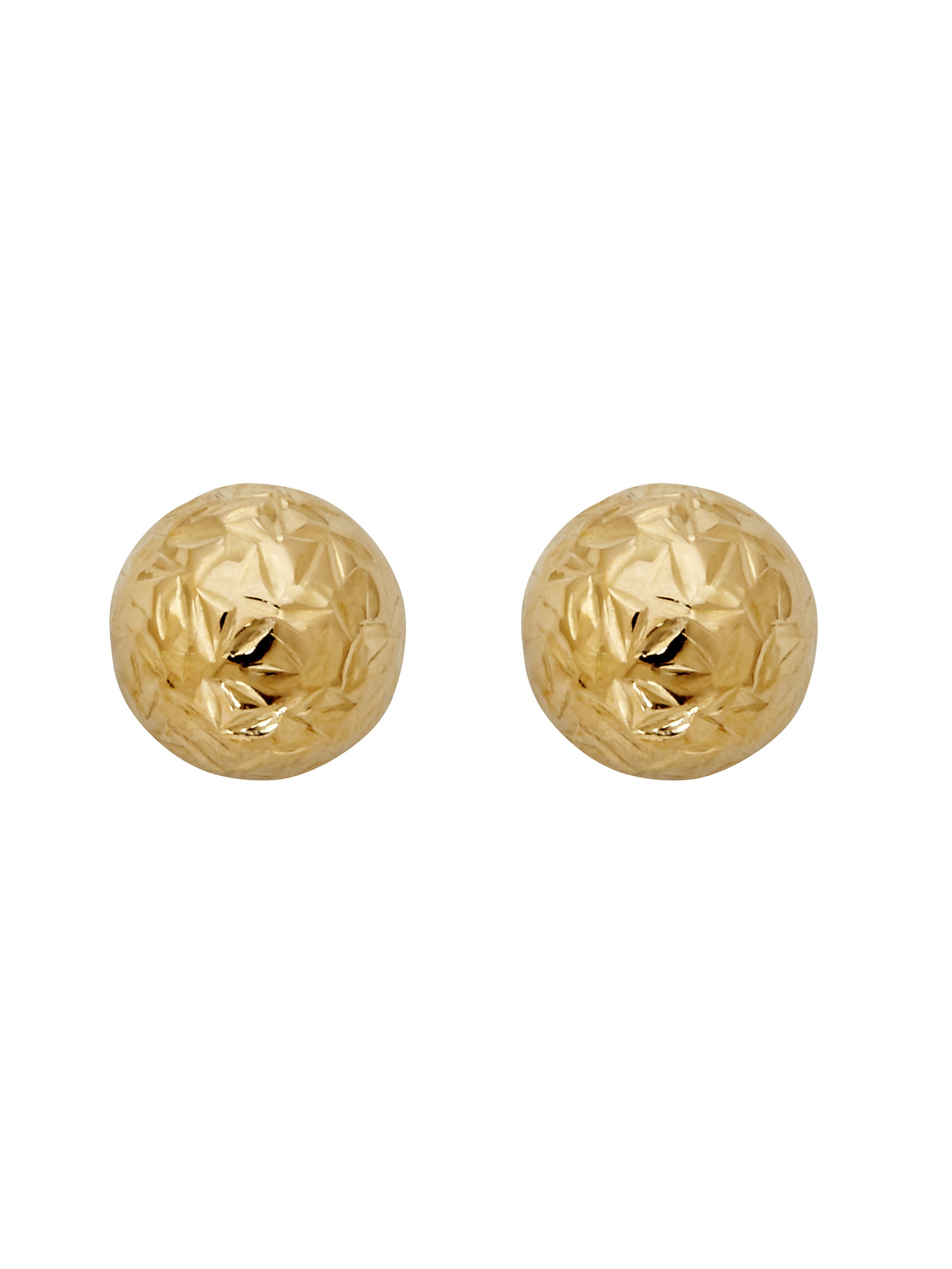 Brilliance Fine Jewelry 10K Yellow Gold 6MM Hollow Ball Studs 