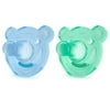 Philips AVENT Soothie Pacifier, 3+ months, Various Colors, Bear Shape, 2 pack, SCF194/03 (Colors may vary)