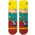 thumbnail image 5 of Odd Sox, Nickelodeon Hey Arnold Cartoon Socks, Arnold, Fun Novelty Men's Crew, Large, 5 of 7