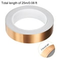 thumbnail image 2 of Uxcell Floor Tiles Rose Gold Foil Lines Metallic Mirror Tape 0.98"x82 Ft, 2 of 6