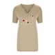 thumbnail image 4 of Fiudx Ofertas de La Semana Blusas con Cuello En V de Manga Corta con Estampado Informal a La Moda para Mujer, 4 of 4