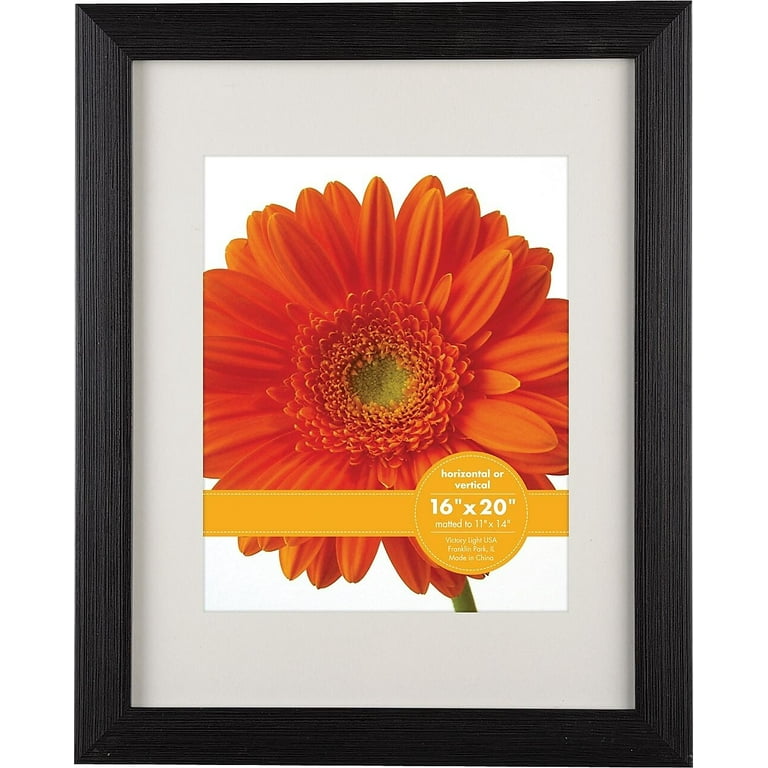 Woodtone Poster Frame with Mat, 11 x 14 Insert, Cappuccino Woodtone Poster Frame with Mat, 11 x 14 Insert, Cappuccino