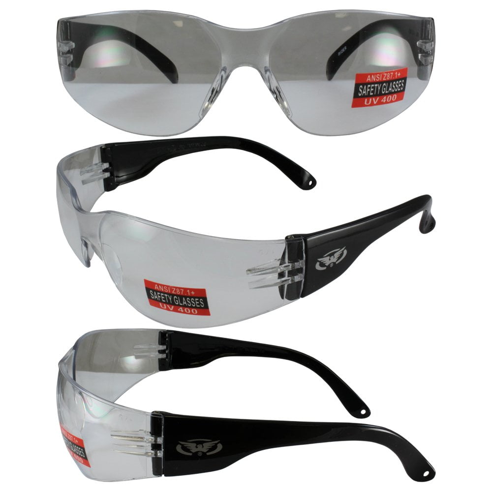 Global Vision Rider Safety Glasses w/Clear Lenses