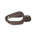 thumbnail image 3 of Solid Adjustable Sports Visor, Brown, 3 of 3