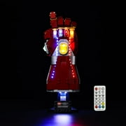 Dobegin Led Lighting Kit Designed for Lego Nano Gauntlet 76223 (No Model) and Compatible with Replica Iron Man Building Set (RC Version)