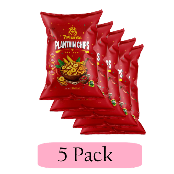 7 Plants Plantain Chips Peri Peri - Pack of 5