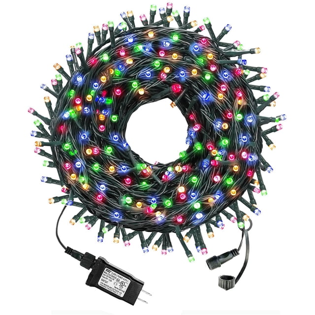 105FT 300 Ds String Lights with End to End Plug, Christmas Tree Lights Outdoor Indoor Fariy Lights for Holiday Party Wedding Christmas Decoration-Multi-Color