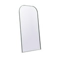 thumbnail image 3 of Metal Frame Arch Full Length Mirror 35x66 Inch in Black, 3 of 7