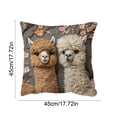 thumbnail image 3 of Spring Cute Pet Patterns Cushion Cover Soft Throw Pillow Cover For Sofa And Chair Ideal Choice For Spring Easter Sofa And Bedroom Decoration, 3 of 6