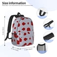 thumbnail image 5 of Rateoe Ladybug Pattern Student Backpack Water-resistant Backpack 15-inch Laptop Backpack Lightweight Adjustable School Backpack, 5 of 6