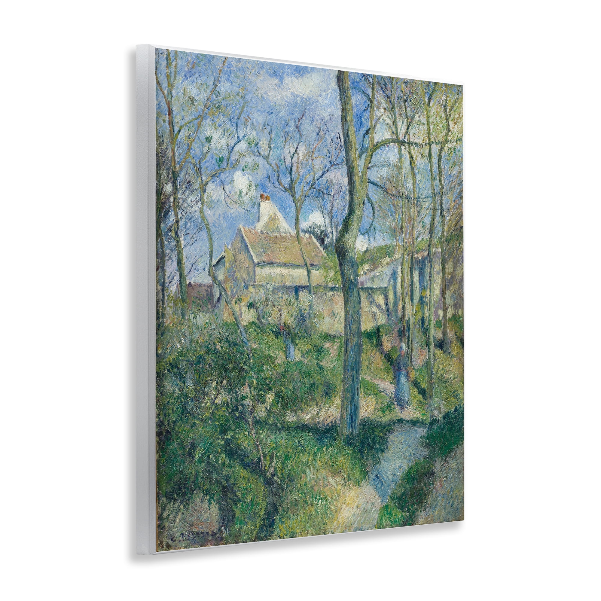 Stupell Industries Classical Village Cezanne Painting Landscape & Nature Painting Unframed Art Print Wall Art, 11 x 14