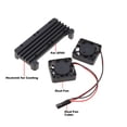 thumbnail image 2 of Yammee with Dual Fan Cooling for Case for Raspberry Pi Zero 2 for W Heat Dissipation Al, 2 of 9