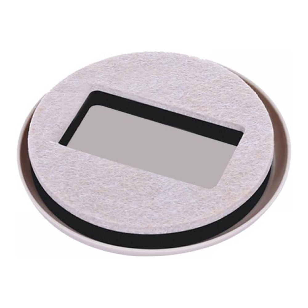 MANJIAMEI Furniture Caster Cups, 5 Pcs Anti-Sliding Felt Feet Protector Pads Chair Leg Coasters Floor Protectors Bed Sofa Wheel Stoppers Anti Slip Pads Silent Chair Pulley Fixator Light Grey